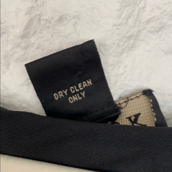 Majick long Lined Sheer sleeved Navy + Blue Dress - Picture 9 of 14